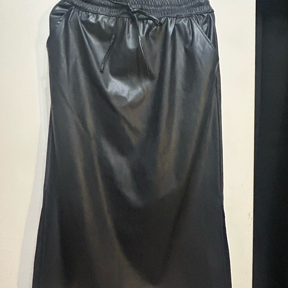 Faux Leather Skirt